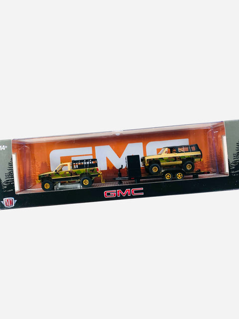 M2 Machines Auto Haulers 1998 GMC Sierra 1500 4x4 & 1973 GMC Jimmy Sierra 4x4 Chase