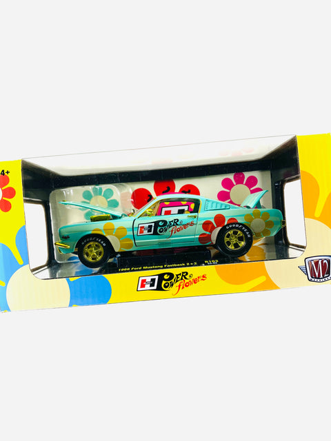 M2 Machines 1/24 Scale Power Flower 1966 Ford Mustang Fastback 2+2 Chase - Damaged Box