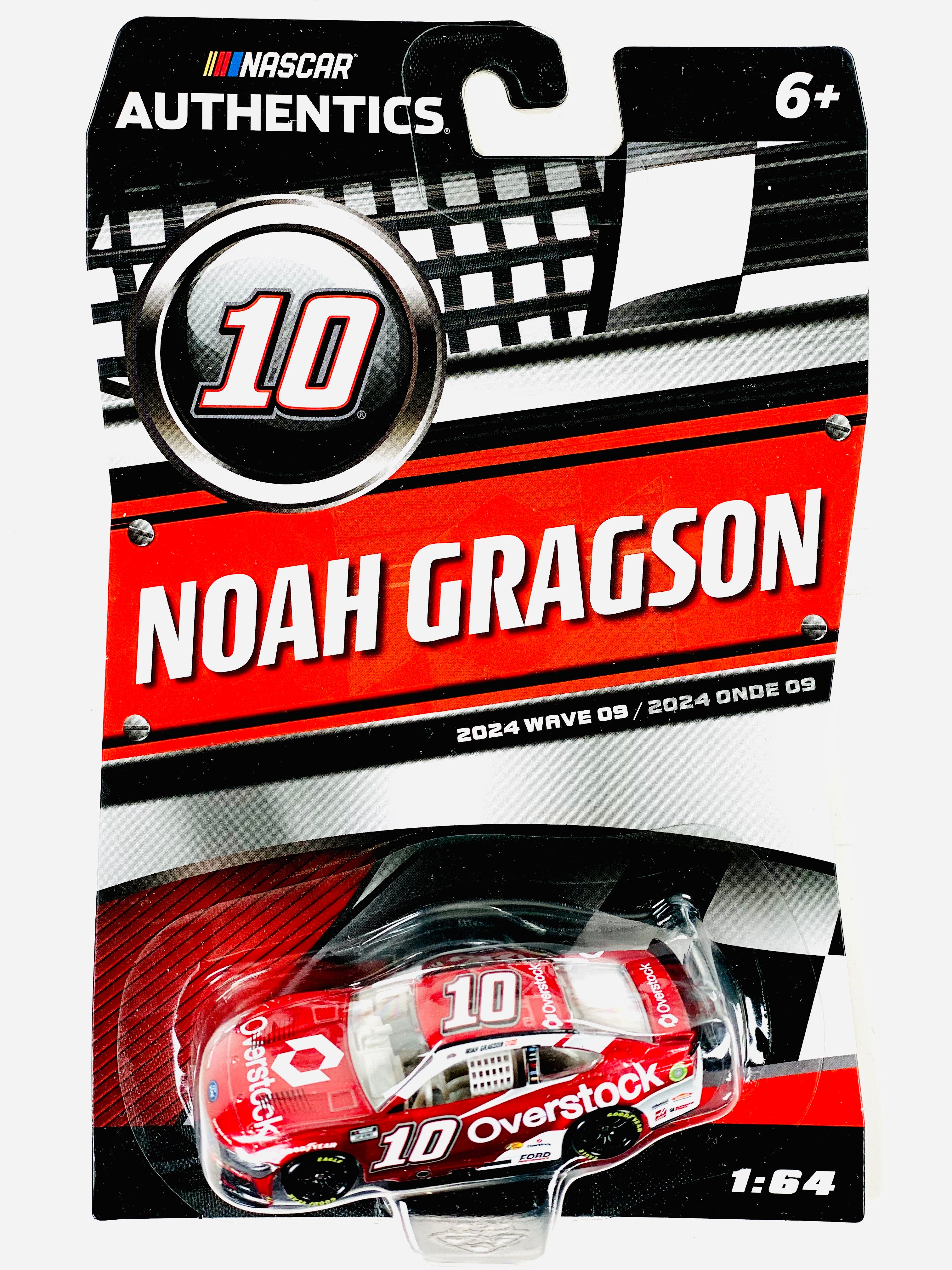 NASCAR Authentics Noah Gragson #10 Overstock - Damaged Card