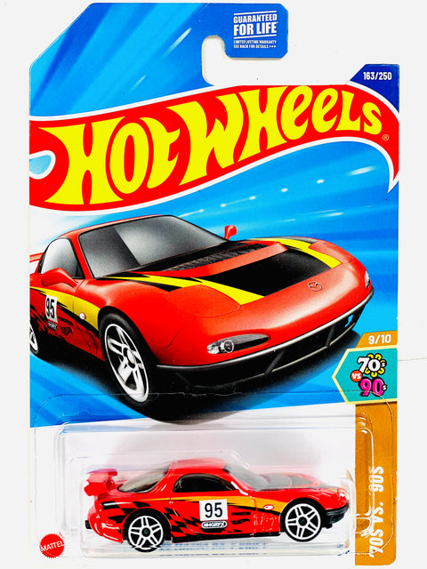 Hot Wheels '70s vs. '90s '95 Mazda RX-7 Drift - Damaged Card