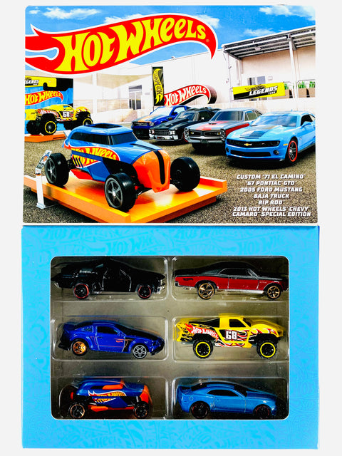 Hot Wheels 2021 Legends Tour Themed Multipack 6 Cars - Damaged Box