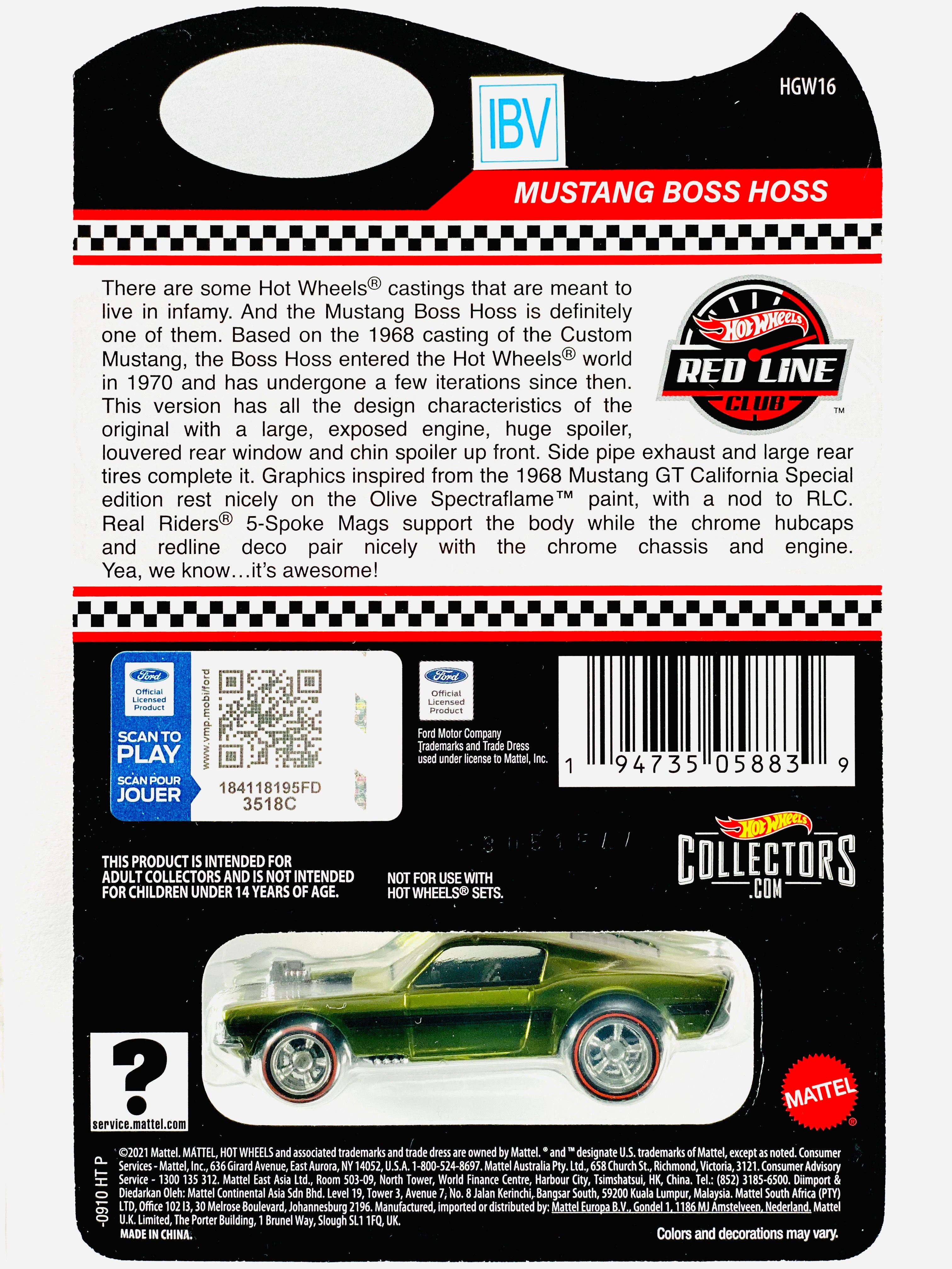 ★ MUSTANG BOSS HOSS ★ ホットウィール★RLC RLC Exclusive Mustang Boss Hoss – Mattel Creations