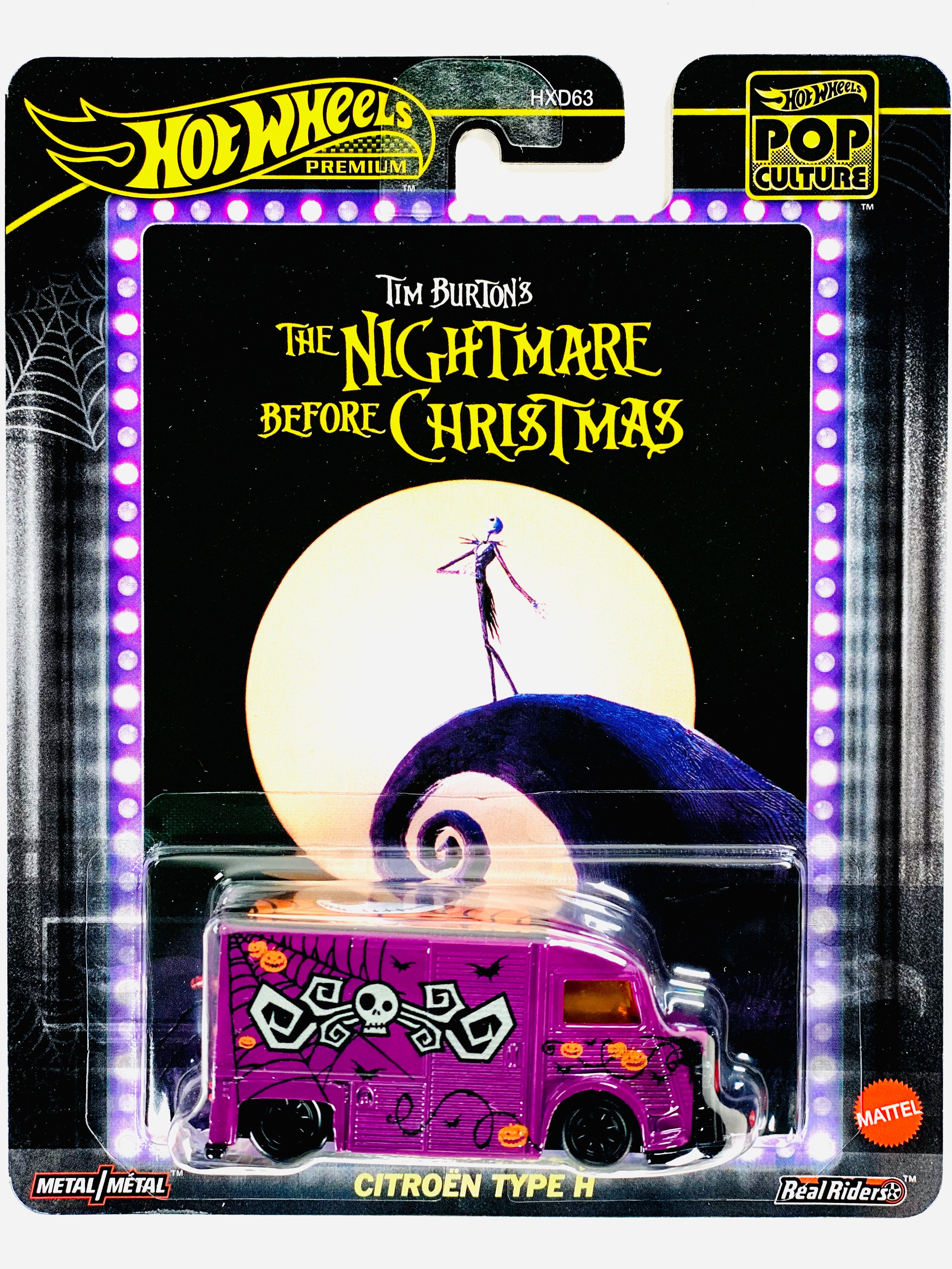 ホットウィール　CITROEN TYPE H ナイトメア Hot Wheels 2025 Pop Culture Case M The Nightmare Before Christmas