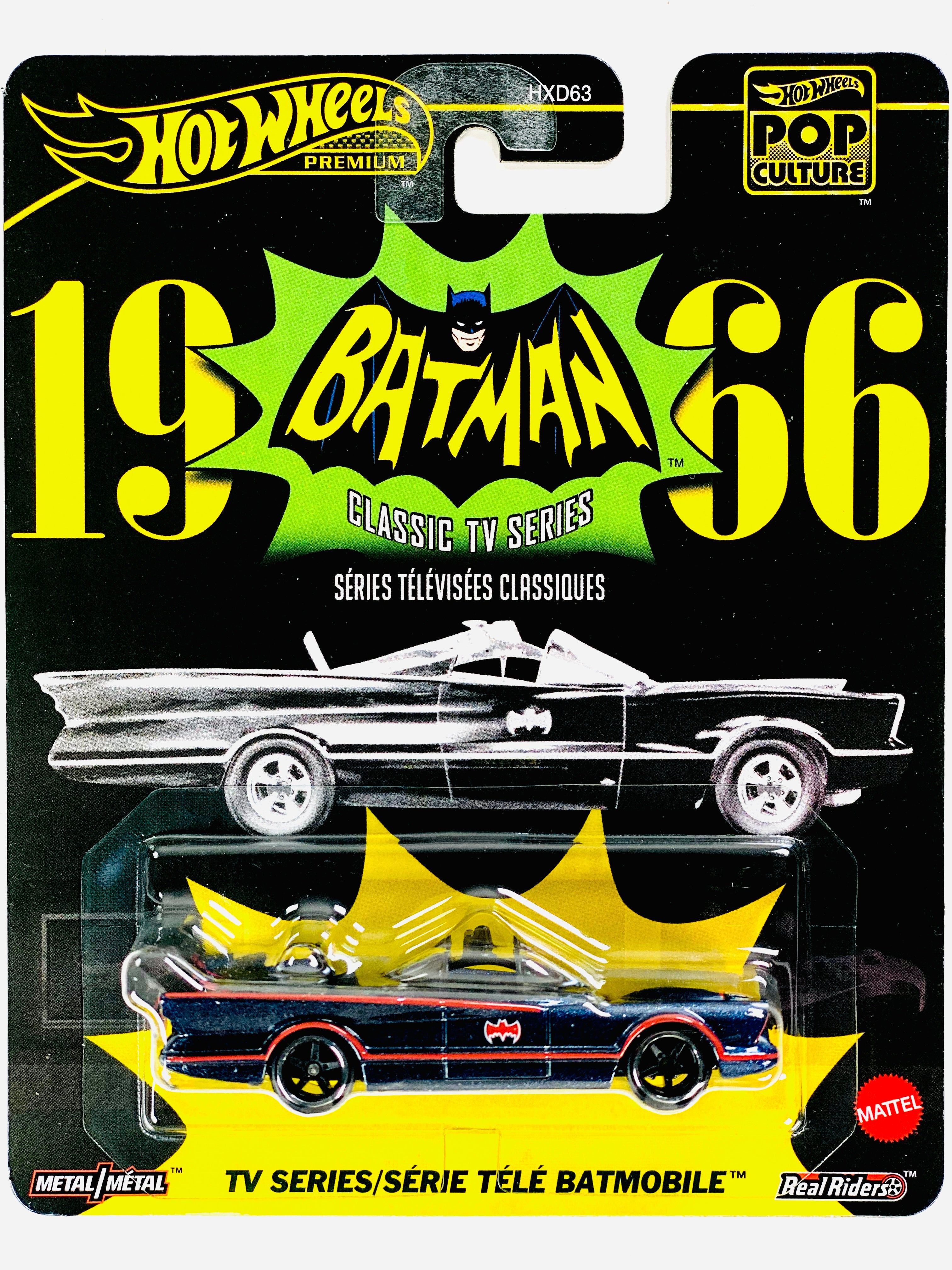 Hot Wheels 2025 Pop Culture Case M Batman '66 TV Series Batmobile