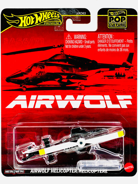 Hot Wheels 2025 Pop Culture Case M Airwolf Helicopter