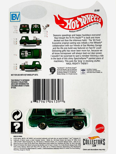 Hot Wheels 2020 RLC Selection Gas Monkey Hi-Po Hauler IBV/Sample - Damaged Card