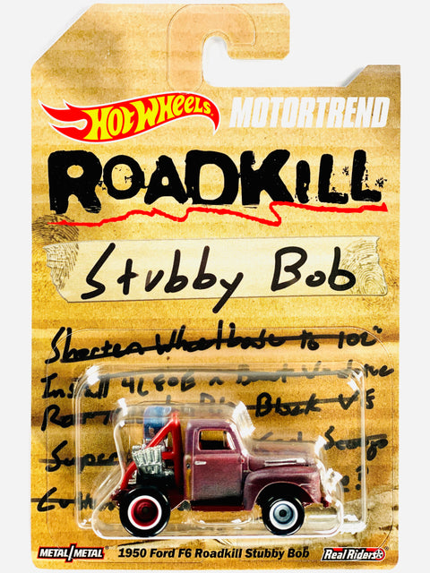 Hot Wheels 2023 Motor Trend 1950 Ford F6 Roadkill Stubby Bob