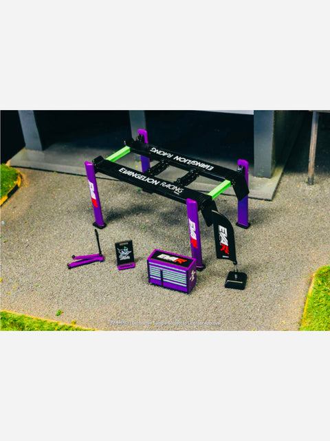 Tarmac Works Garage Tools Set with 4-Post Lift – Evangelion Racing