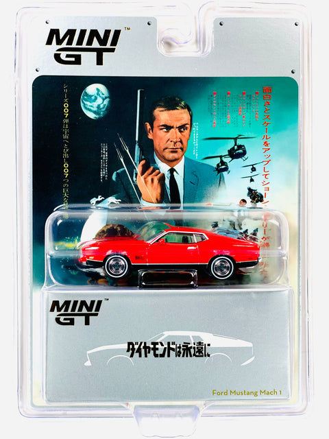 Mini GT Mijo Exclusive Ford Mustang Mach 1 James Bond 007 ” Diamonds Are Forever ” – Japanese Packaging #905J