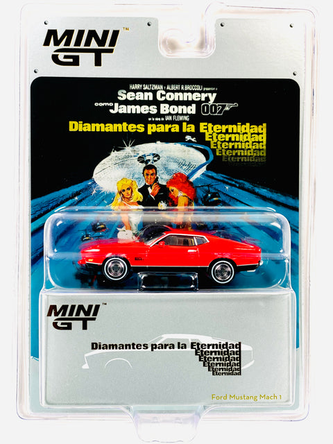 Mini GT Mijo Exclusive Ford Mustang Mach 1 James Bond 007 ” Diamonds Are Forever ” – Spanish Packaging #905S