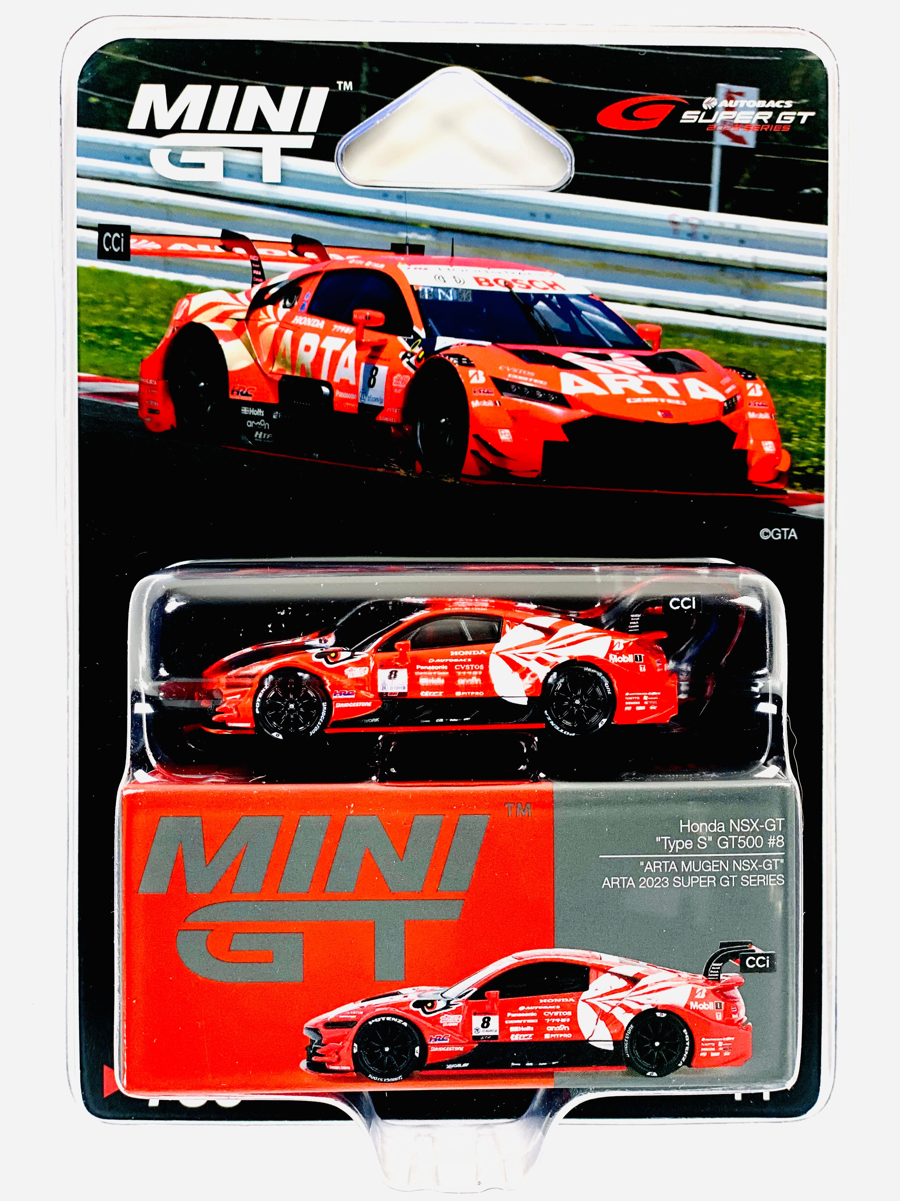 Mini GT Japan Exclusive Honda NSX-GT “Type S” GT500 #8 “ARTA