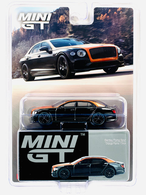 Mini GT Mijo Exclusive Bentley Flying Spur Orange Flame/Onyx #991