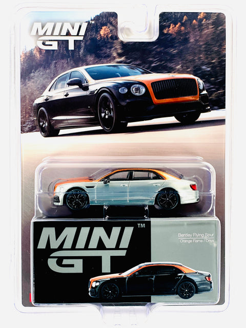 Mini GT Mijo Exclusive Bentley Flying Spur Orange Flame/Onyx #991 Chase