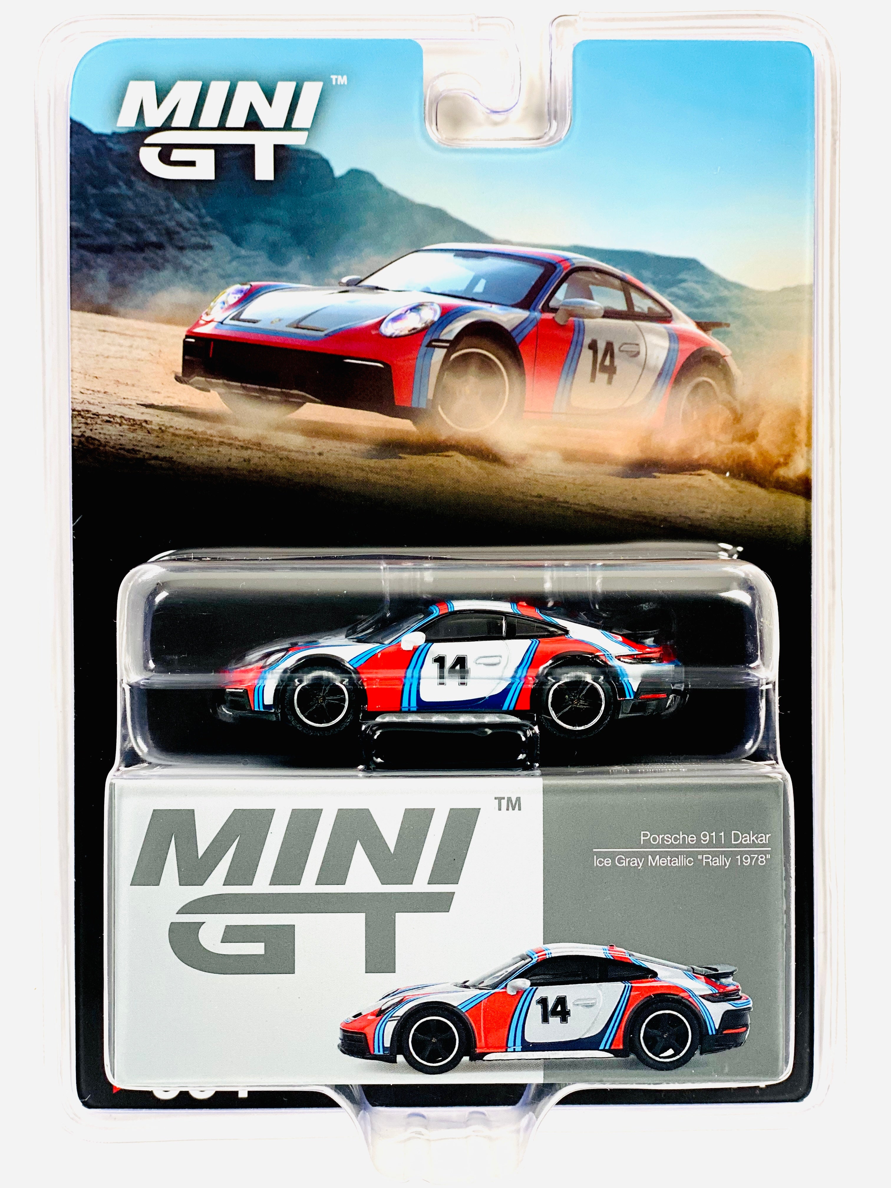 Mini GT Mijo Exclusive Porsche 911 Dakar “Rally 1974” Ice Grey
