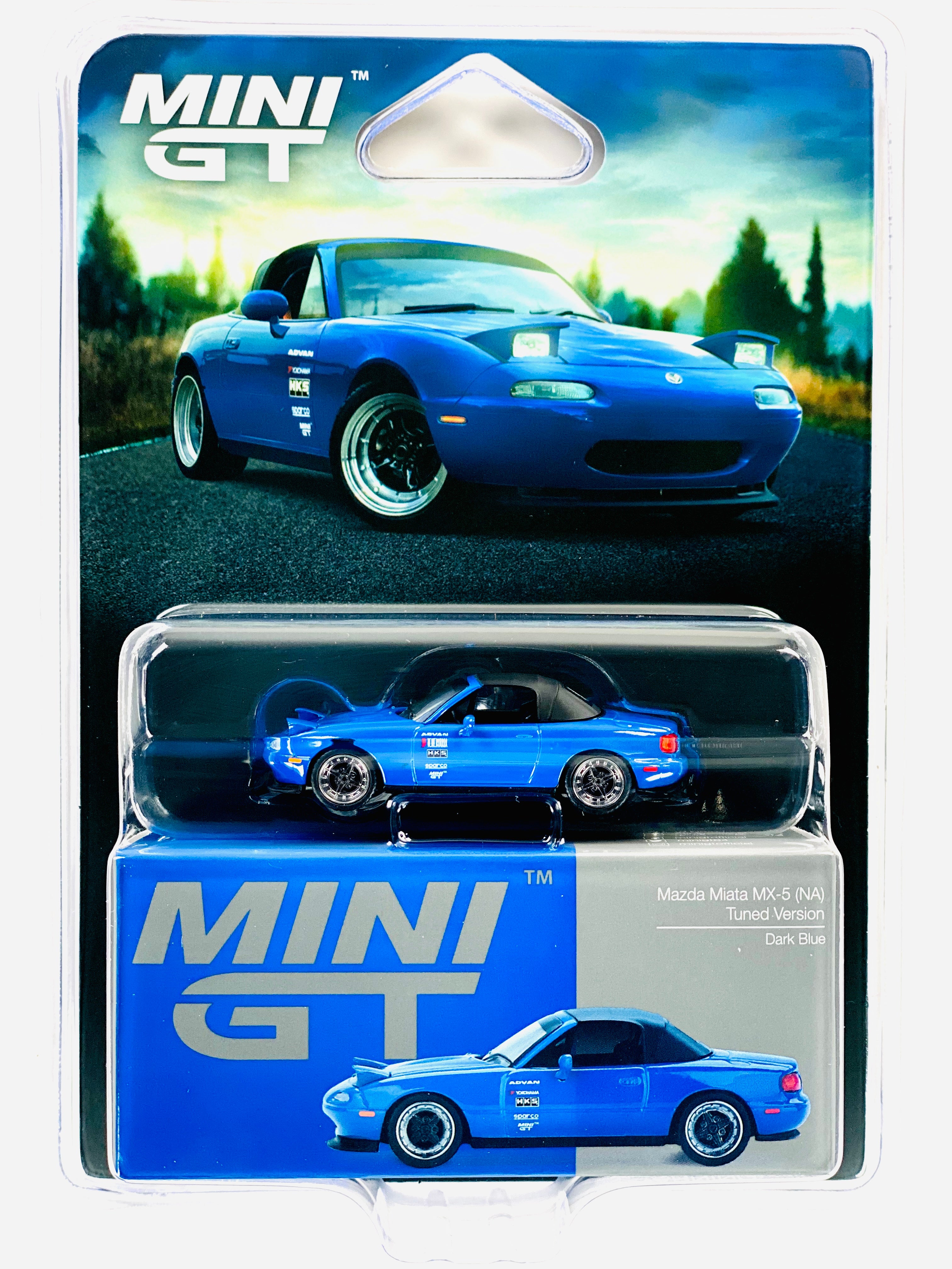Mini GT Mijo Exclusive Mazda Miata MX-5 (NA) Tuned Version Dark