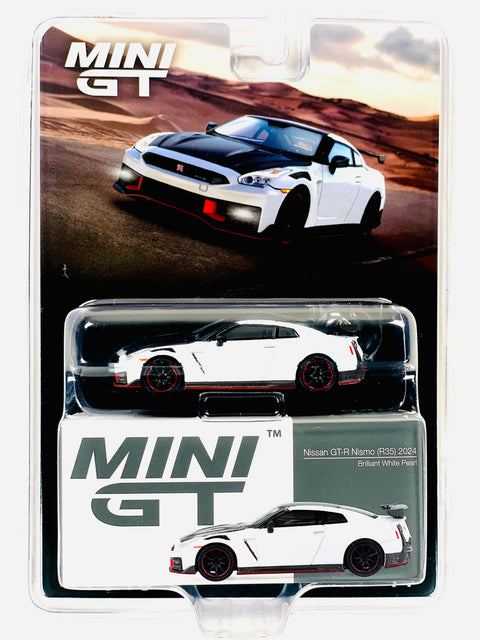 Mini GT Mijo Exclusive Nissan GT-R Nismo 2024 Brilliant White Pearl #1045