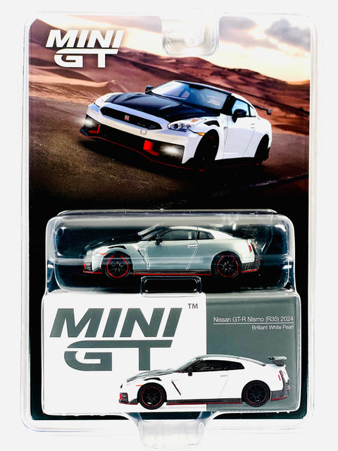 Mini GT Mijo Exclusive Nissan GT-R Nismo 2024 Brilliant White Pearl #1045 Chase