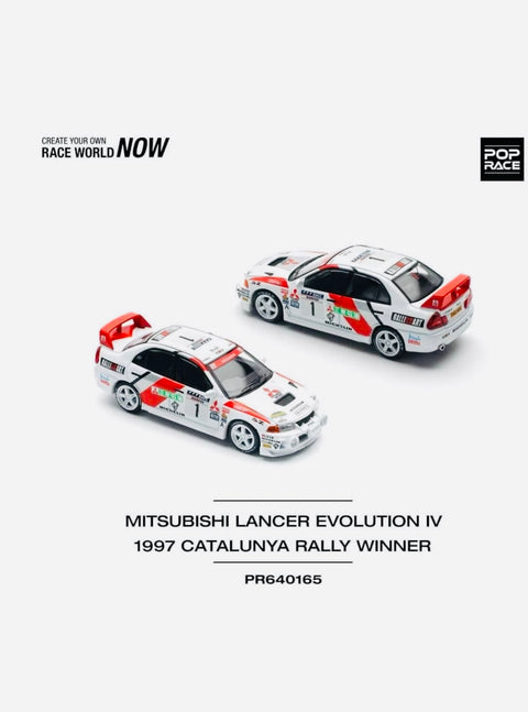 Pop Race Mitsubishi Lancer Evolution IV RHD #1 Winner Rally de Catalunya 1997 #165