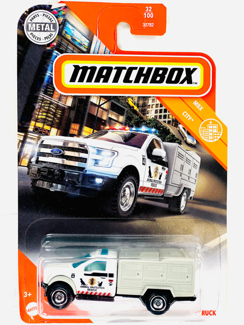 Matchbox 2020 City '10 Ford Animal Control Truck - Damaged Card