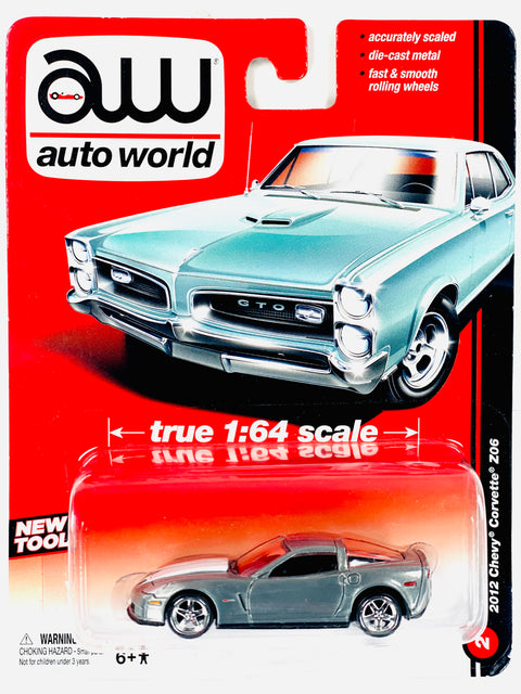 Auto World New Tool 2012 Chevy Corvette Z06 Raw Chase - Damaged Card