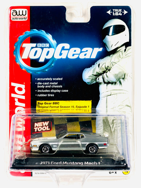 Auto World BBC Top Gear 1971 Ford Mustang Mach 1 Raw Chase - Damaged Blister