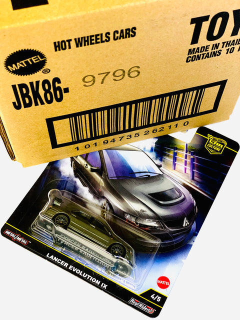 Hot Wheels 2025 Car Culture Lancer Evolution IX Factory Sealed Solid Pack (10 Cars)