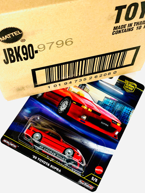 Hot Wheels 2025 Car Culture '89 Toyota Supra Factory Sealed Solid Pack (10 Cars)