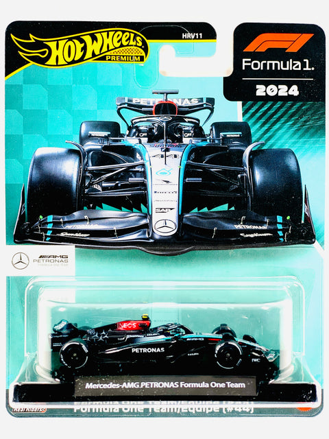 Hot Wheels 2025 Formula 1 Race Team Lewis Hamilton F1 Mercedes-AMG Petronas Formula One Team #44