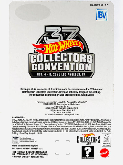Hot Wheels 2023 37th Annual Collectors Convention Los Angeles, CA 1993 Ford Mustang Cobra R IBV/Sample