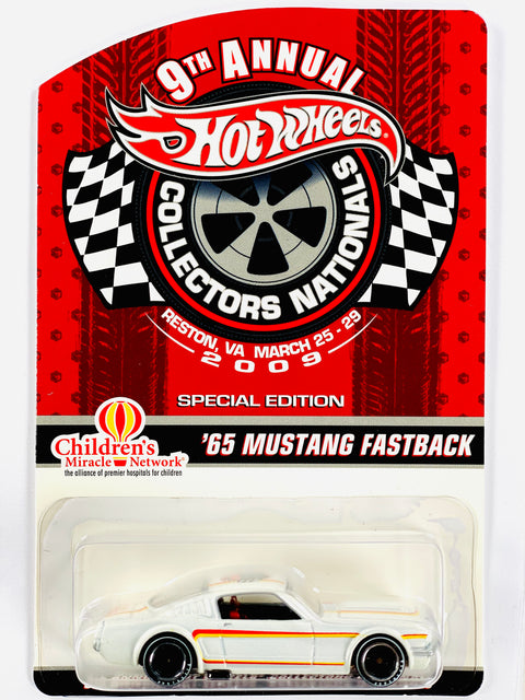 Hot Wheels 2009 9th Annual Collectors Nationals Reston, VA Children's Miracle Network '65 Mustang Fastback Sample