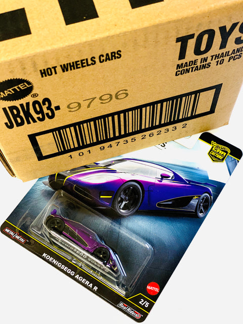Hot Wheels 2025 Car Culture Koenigsegg Agera R Factory Sealed Solid Pack (10 Cars)