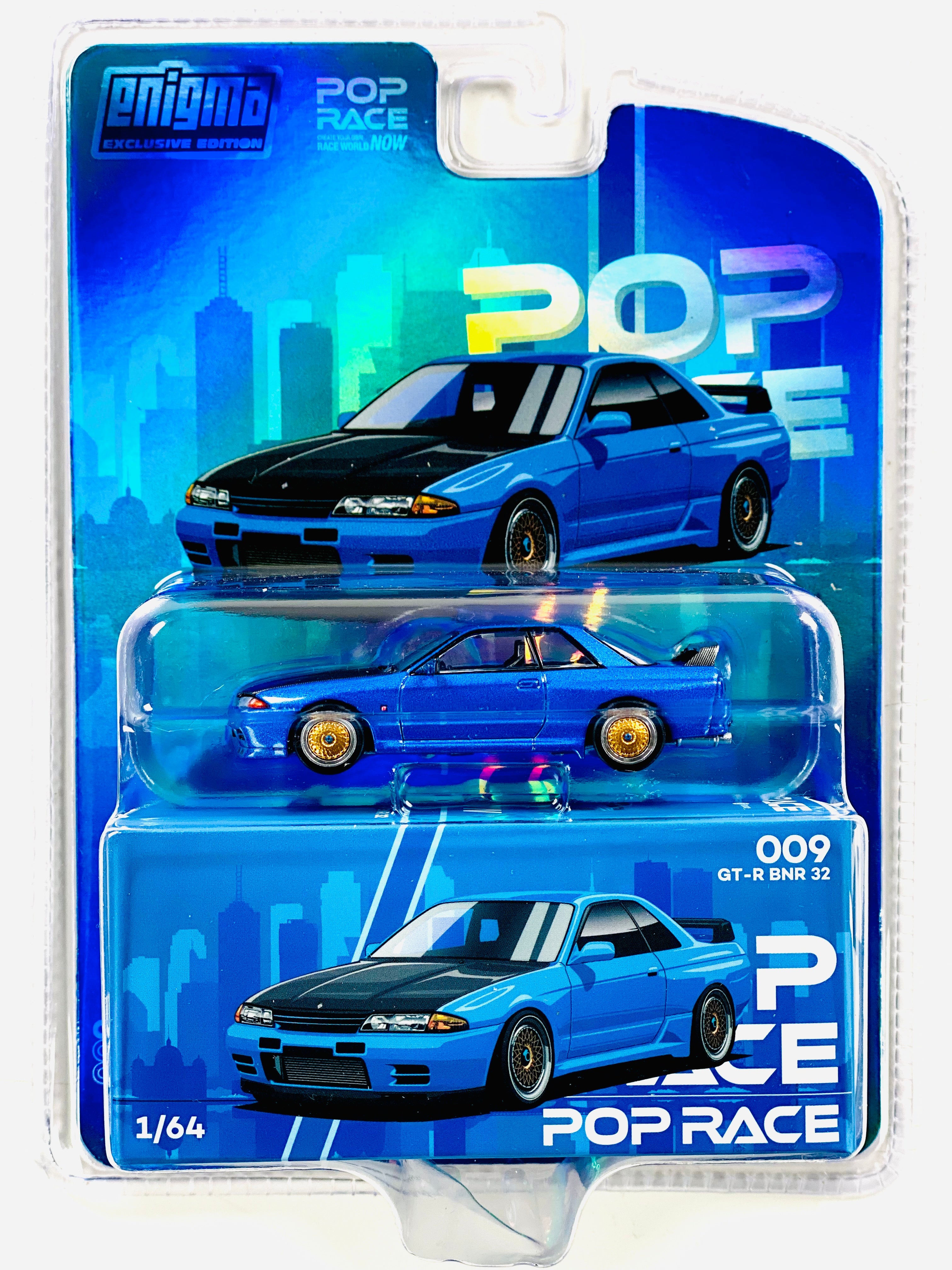 Pop Race Enigma Exclusive Nissan Skyline R32 Bayside Blue #009