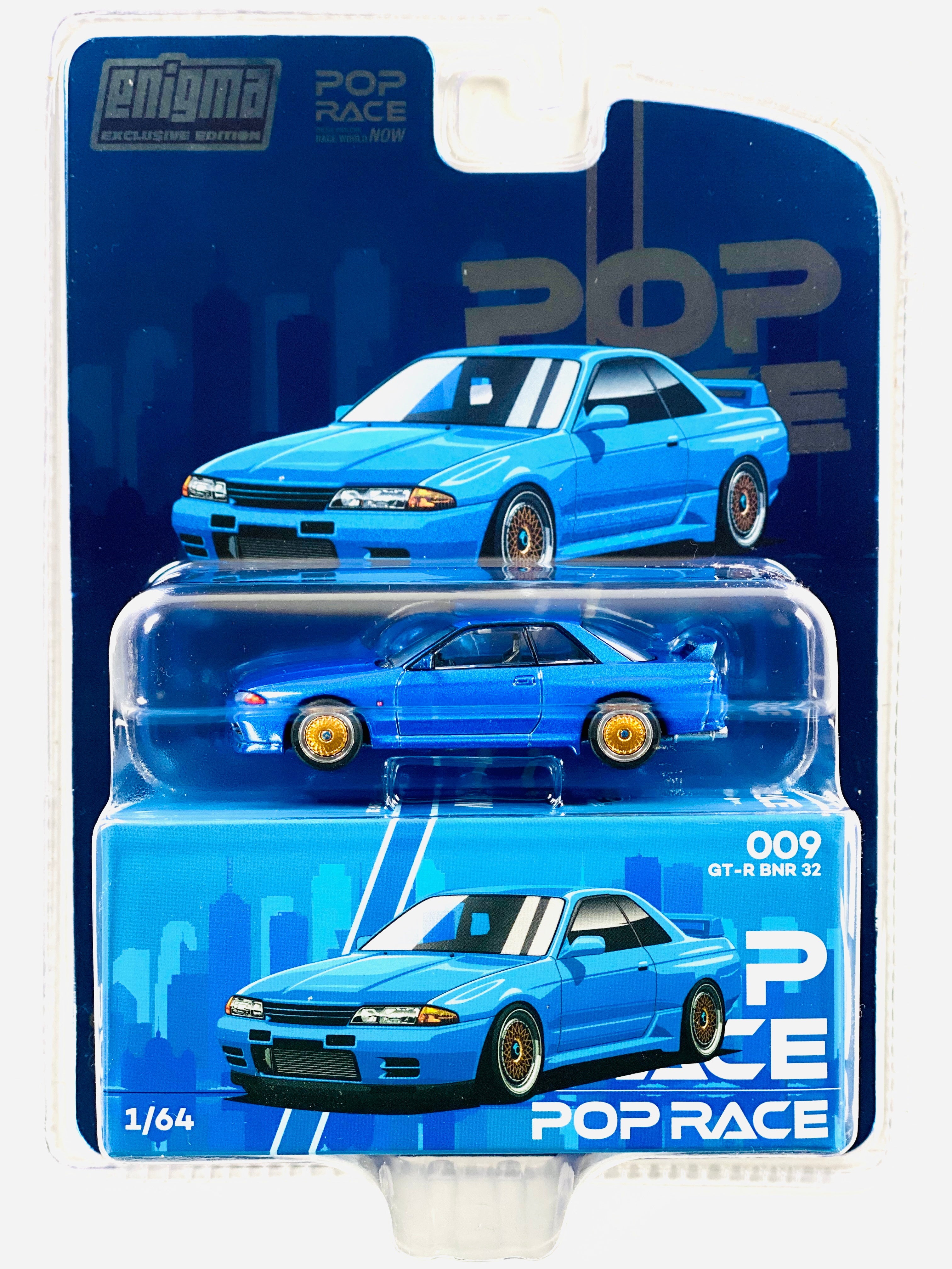 Pop Race Enigma Exclusive Nissan Skyline R32 Bayside Blue #009