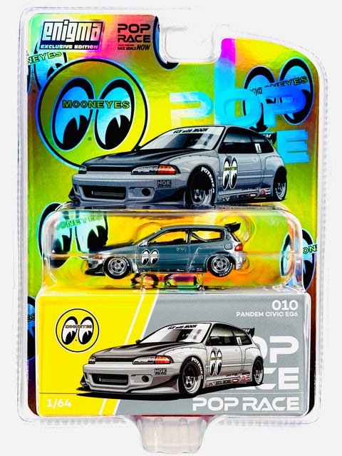 Pop Race Enigma Exclusive Mooneyes Pandem Civic EG6 V1.5 #010 Chase
