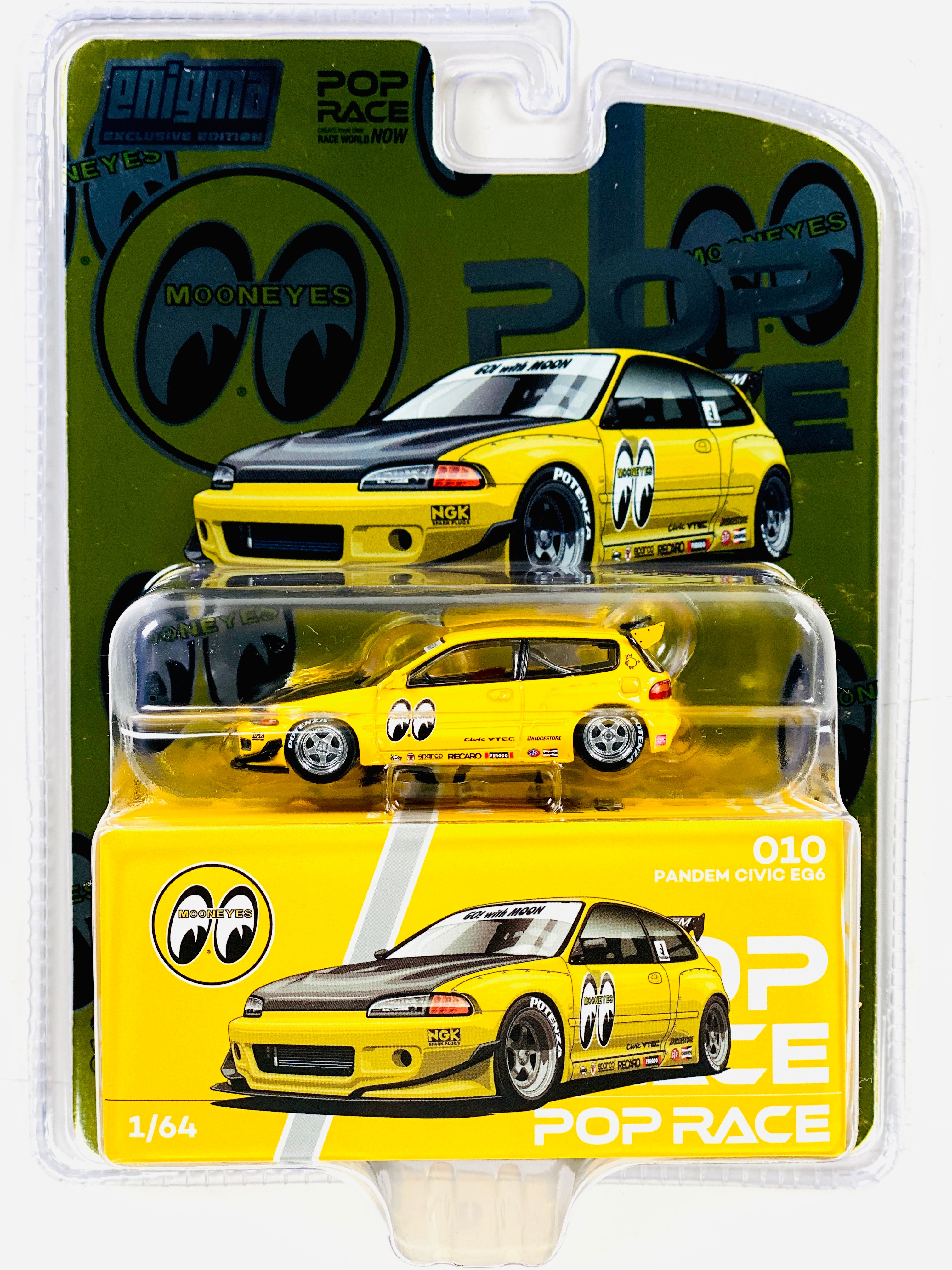 Pop Race Enigma Exclusive Mooneyes Pandem Civic EG6 V1.5 #010