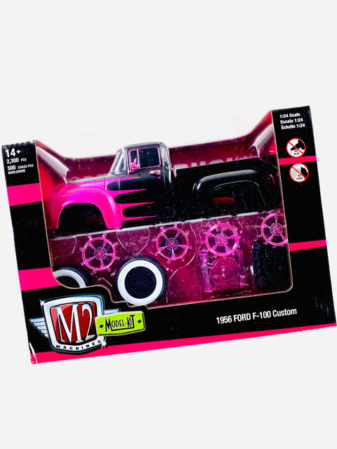 M2 Machines 1/24 Scale Model Kit Ground Pounders 1956 Ford F-100 Custom Chase - Damaged Box