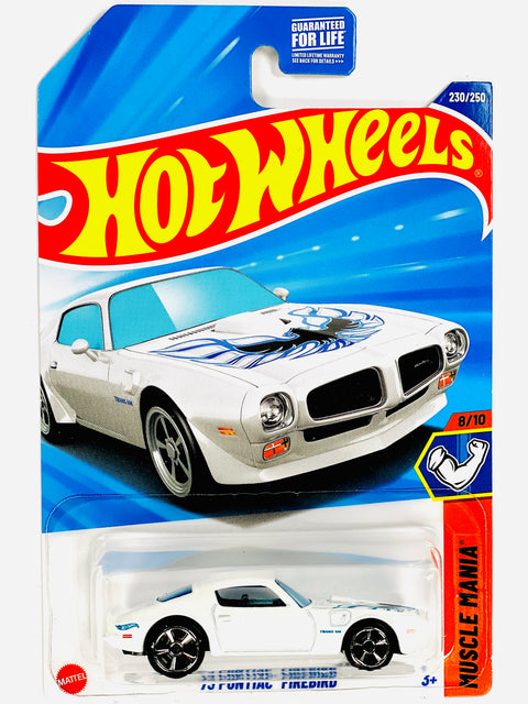 Hot Wheels 2025 Muscle Mania '73 Pontiac Firebird White - Soft Corners