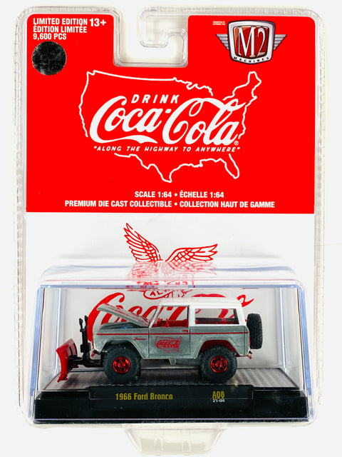 M2 Machines Coca Cola 1966 Ford Bronco Raw Chase - Damaged Blister