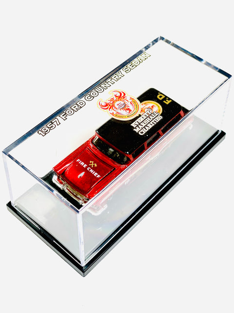 Matchbox 2024 19th Annual Golf Tournament Presents Everett Marshall Charities 1957 Ford Country Sedan Fire Chief Red Car