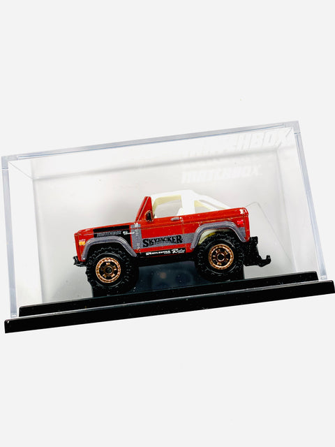 Matchbox SEMA Exclusive Skyjacker Suspensions Bronco - Damaged Acrylic Box