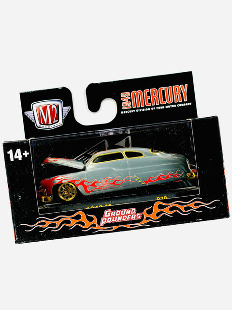 M2 Machines Auto-thentics Ground Pounders 1949 Mercury Raw Chase - Damaged Box