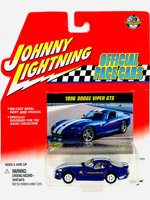 Johnny Lightning Official Pace Cars 1996 Dodge Viper GTS Chase - Damaged Card