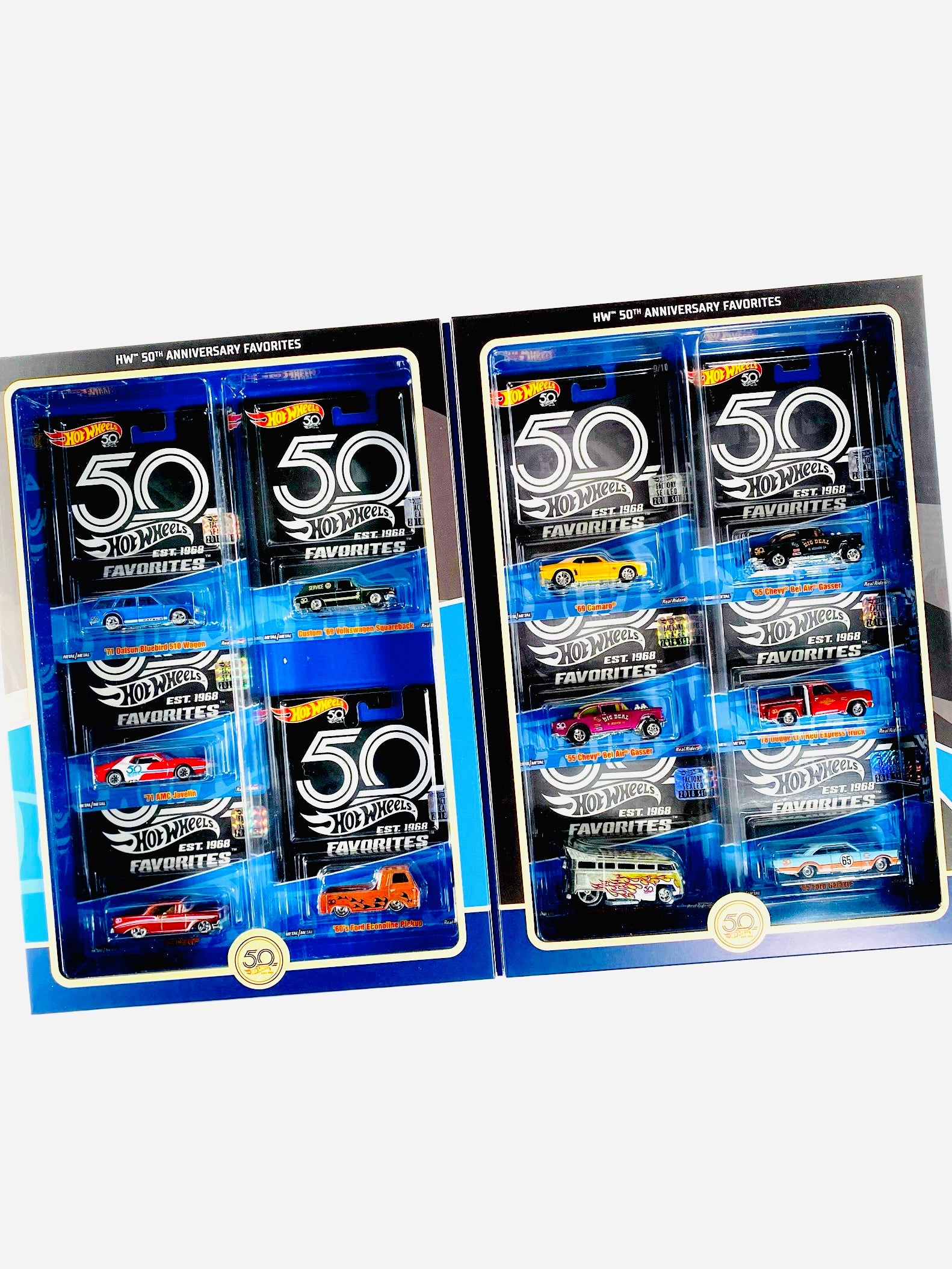 Hot Wheels 2018 50th Anniversary Favorites Factory Sealed Box Set