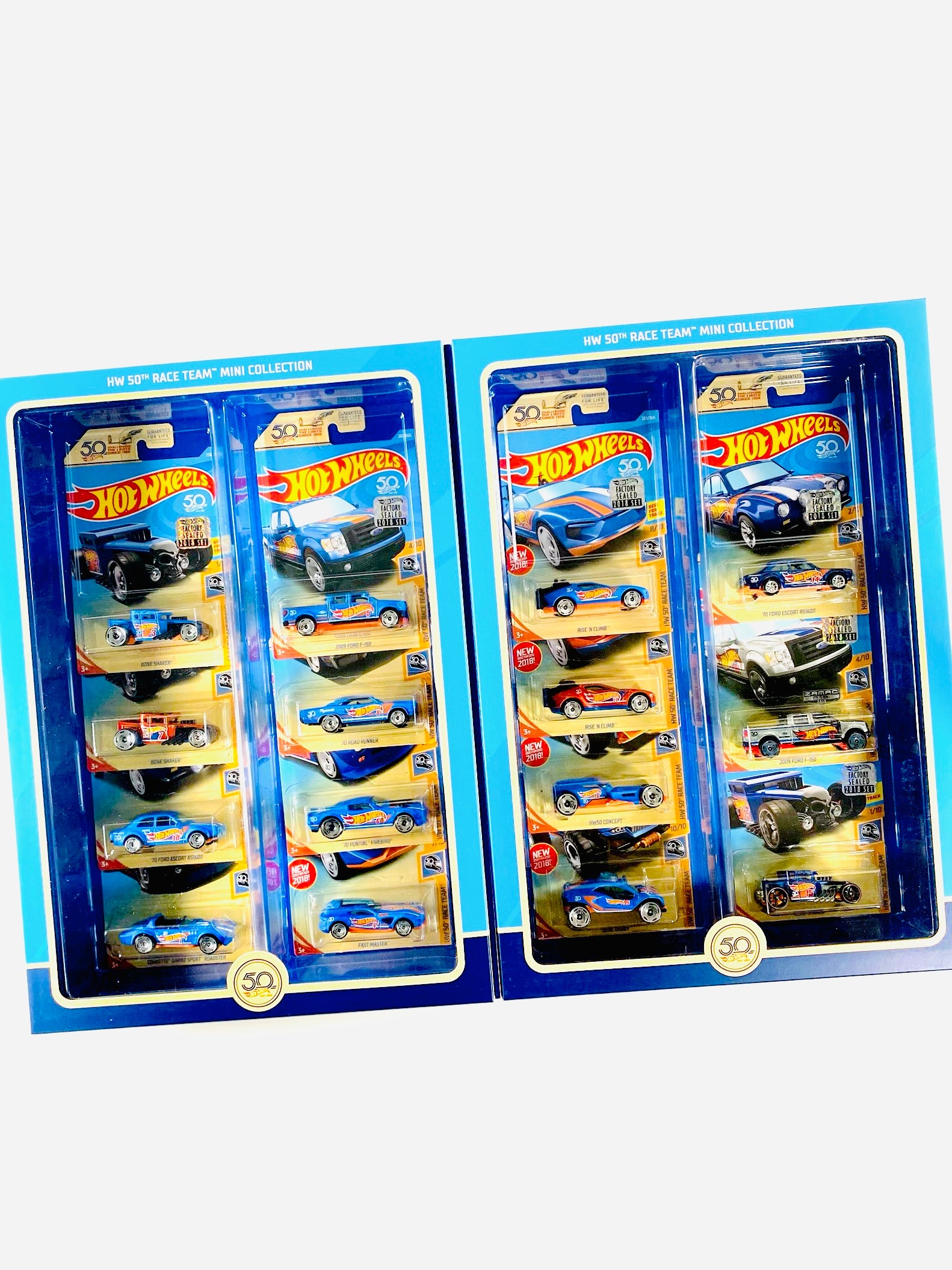 Hot Wheels ミニカー 50個セット　まとめ売り Hot Wheels 2018 50th Anniversary Race Team Mini Collection Factory