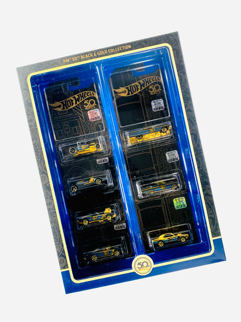Hot Wheels 2018 50th Anniversary Black & Gold Collection Factory Sealed Box Set