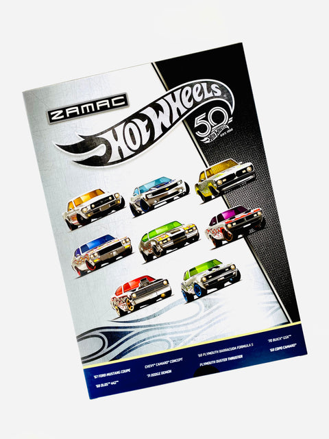 Hot Wheels 2018 50th Anniversary ZAMAC Flames Collection Factory Sealed Box Set