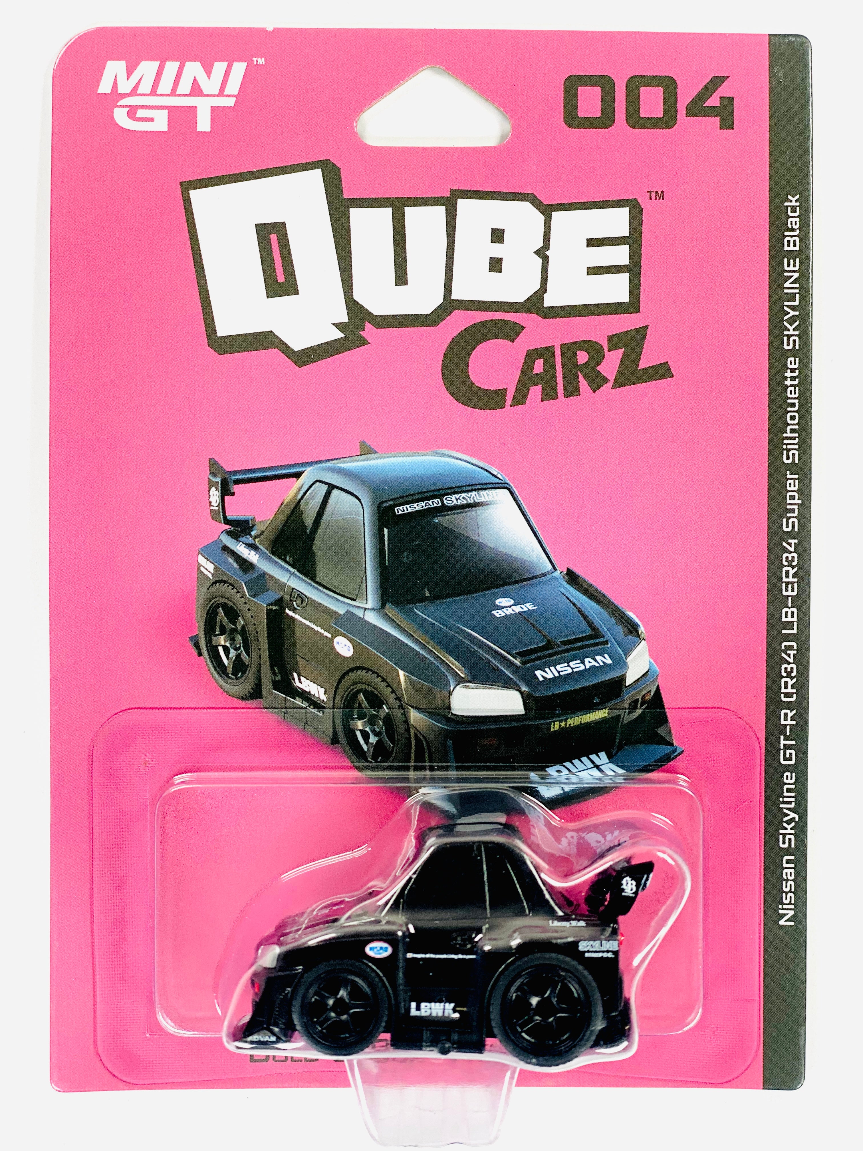 Mini GT QubeCarz Series 1 Liberty Walk Nissan LB-ER34 Super