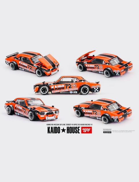 Mini GT x Kaido House Collab Nissan Skyline 2000GT-R (KPGC10) Kaido Racing V1 #195