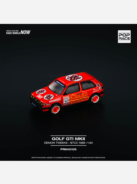 Pop Race Factory Sealed Volkswagen Golf GTI MKII Team Demon Tweeks BTCC 1988 #105