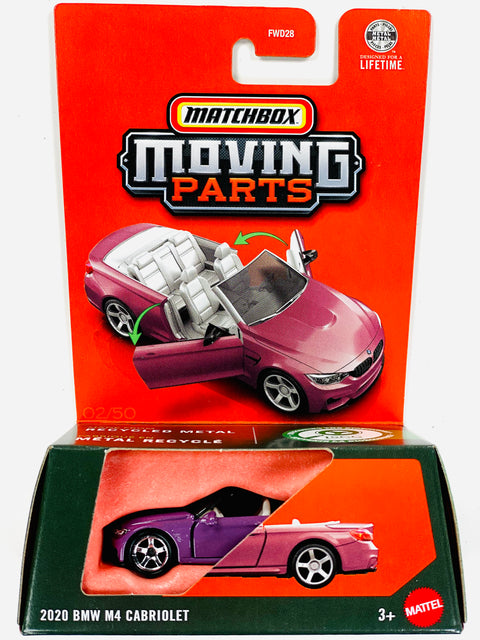 Matchbox 2026 Moving Parts Case J 2020 BMW M4 Cabriolet